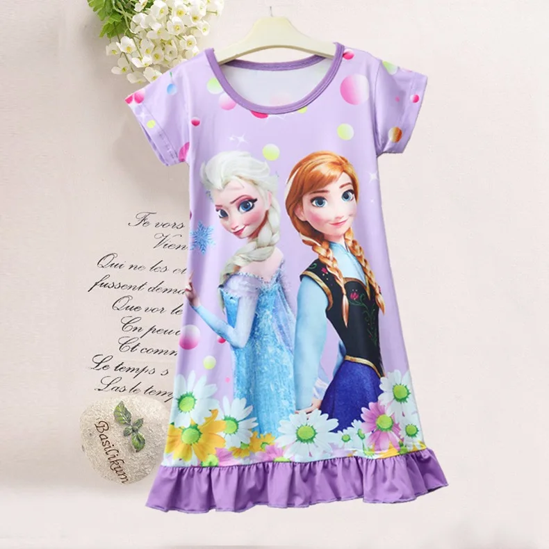 Veel krokodil Peru Disney Prinses Gewaden Zomer Meisje Nachthemd Baby Nightgowns Frozen Elsa  Kinderen Jurk Thuis Kleding Nachtkleding Pyjama Top|Onderhemd, Tanks &  Truien| - AliExpress