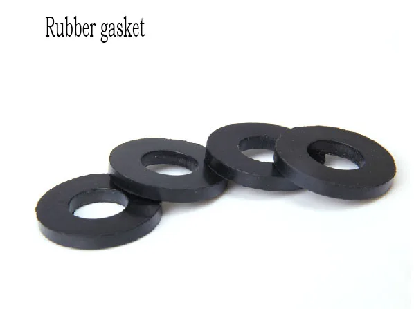100 pcs 14mm White Flat Gasket Rubber Washers Ring Seal for Faucets and Pipes. 