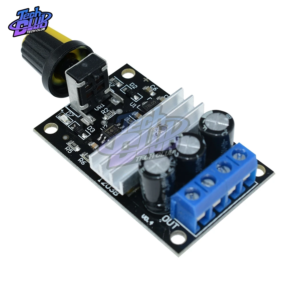 DC 6V 12V 24V 28V 6 V-28 V 3A PWM DC переключатель управления скоростью двигателя 1203B