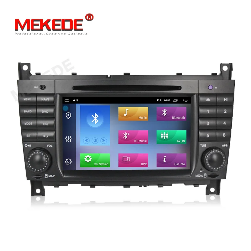 MEKEDE Android 9,1 2+ 32G 2 DIN автомобильный DVD gps для Mercedes/Benz W203 W209 W219 A-Class A160 C-Class C180 C200 CLK200 Радио стерео