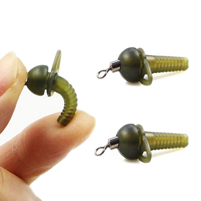 

Promotion 1Set Total 10pcs Carp Fishing Lead Clips Quick Change Snap Clips and Tail Rubber Connector for Carp Fishing Rigs