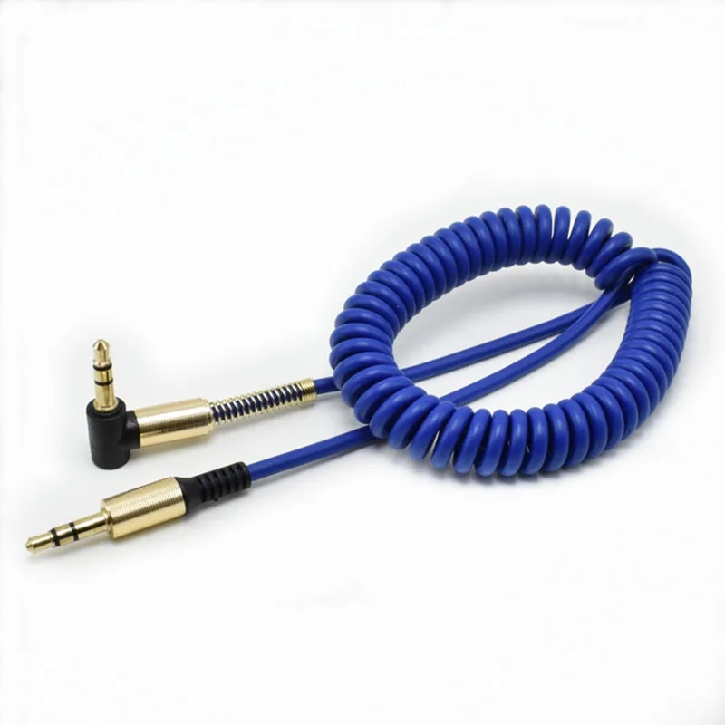 

3.5 Jack AUX Audio Cable 3.5MM Male to Male Cable For Phone Car Speaker MP4 Headphone 1M Jack 3.5 Spring Audio Cables