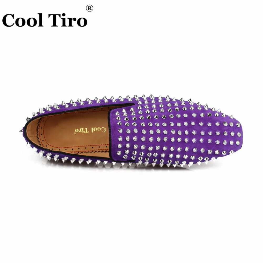 spikes Loafers purple suede  (12)