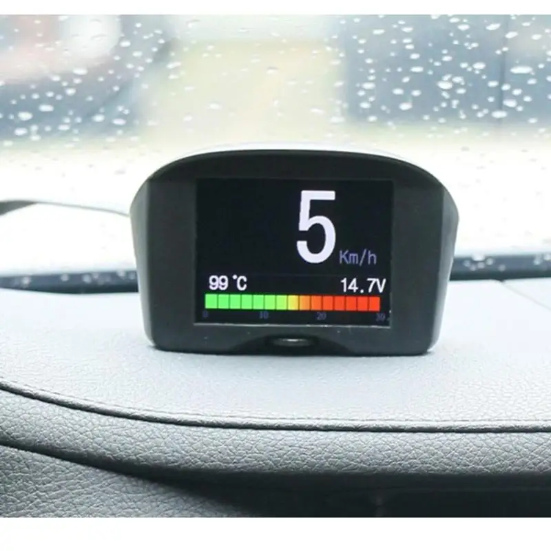 AUTOOL автомобиль OBD HUD Дисплей проектор напряжение скорость сигнализации Многофункциональный над скоростью Предупреждение лобовое стекло проектор сигнализация Sys