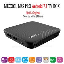Genuine MECOOL M8S PRO Android 7 1 TV Box BT 4 1 2GHz ARM Cortex A53