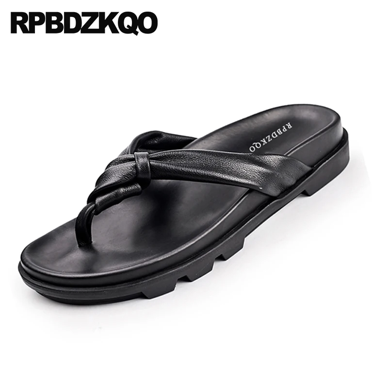 الصنادل النعال الشرائح الإيطالية في الهواء الطلق أحذية مصممين الرجال عالية الجودة أسود منصة جلد طبيعي الوجه بالتخبط 2018 الانزلاق على الصنادل النعال الشرائح الإيطالية في الهواء الطلق أحذية مصممين الرجال عالية الجودة أسود منصة جلد طبيعي الوجه بالتخبط 2018 الانزلاق على