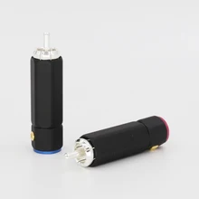 Hifi Silver Plated audio RCA connectors plug for Audio interconnect cable viborg audio tiwn link rca interconnect cable 1m