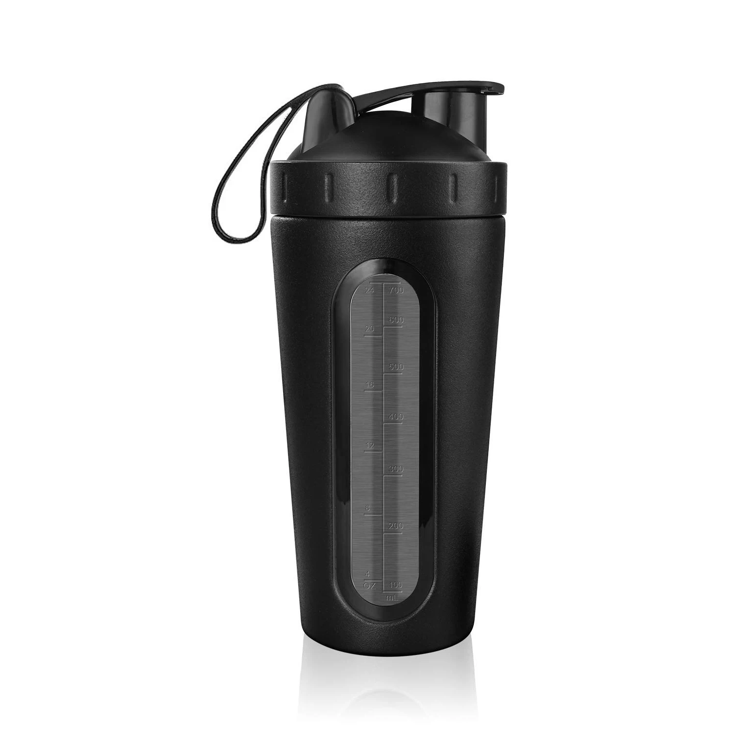 700ml Stainless Steel Protein Shaker Mixer Cup Sports Drink Water Bottle 