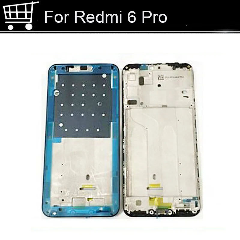 Держатель ЖКД экран передняя рамка для Xiaomi Redmi 6 Pro корпус средняя рамка без кнопки громкости питания 6Pro части