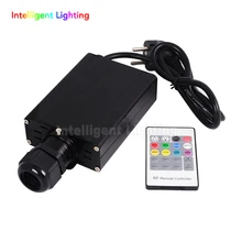 RGB 16 Вт светодиодный волоконно-оптический драйвер двигателя с 20key RF пульт дистанционного управления для всех видов волоконно-оптической оптики