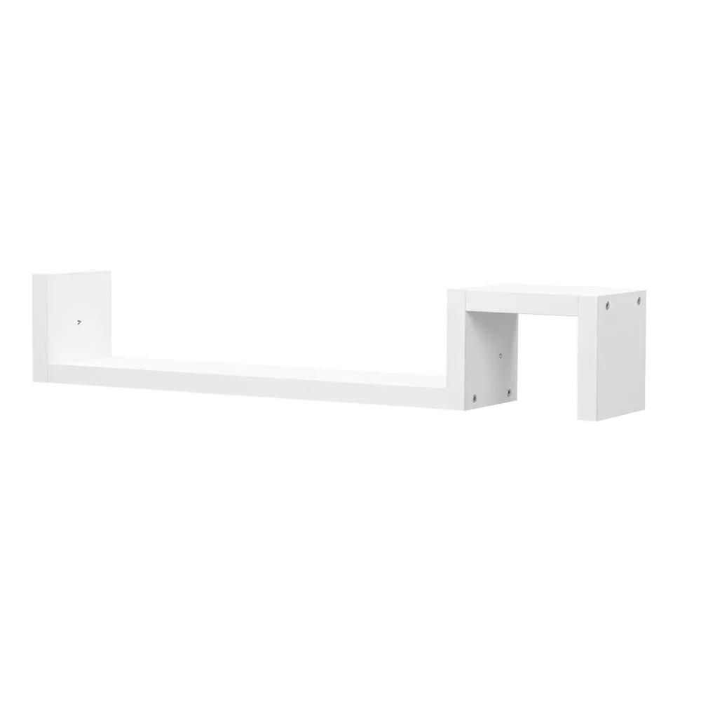 Finether HF - LEDGE - YD Creative Modern S-shaped Floating Wall Mount Decoration Storage Box Bookshelf Display Rack Ledge1
