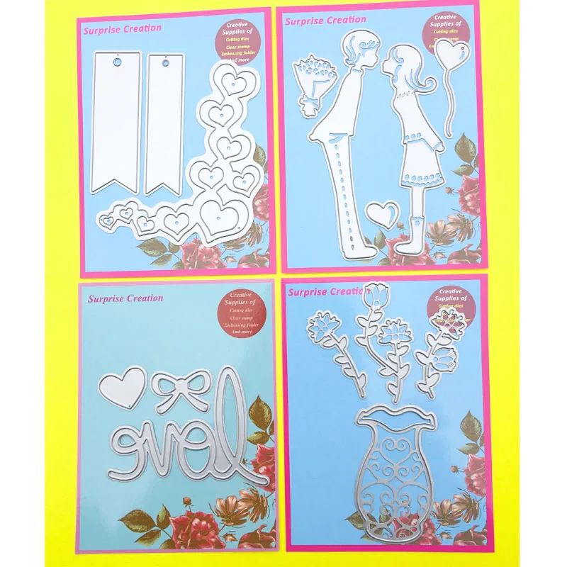 

4-Set Cutting dies Assorted dies Cardmaking & Scrapbooking DIY Paper Craft stencil