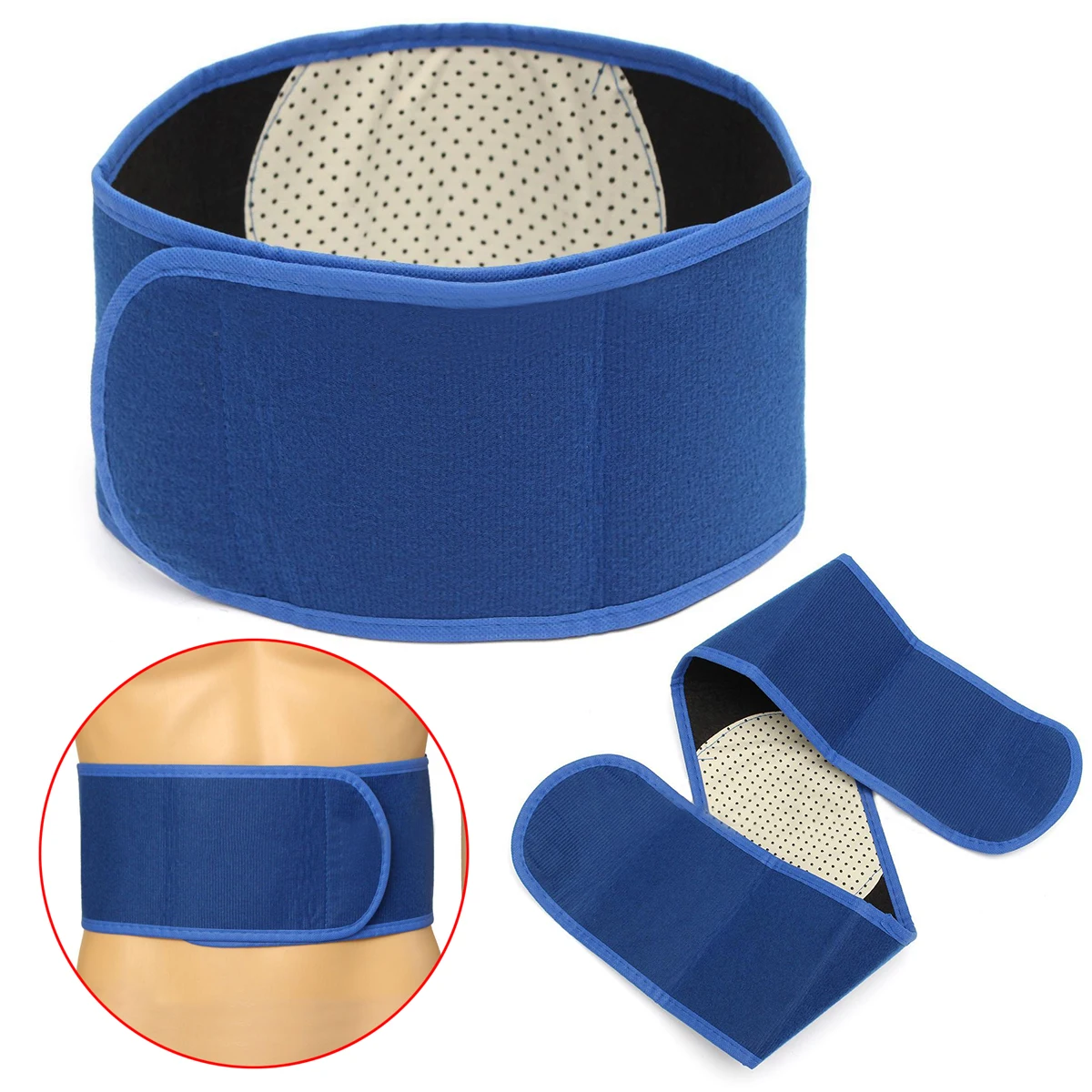 Mayitr Adjustable Thermal Waist Belt Brace Pad Pain Relief