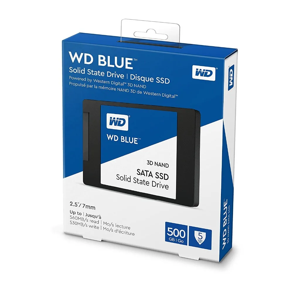 WESTERN DIGITAL WD BLUE 3D NAND SSD 500GB SATA3.0 2 5 &quotВнутренний твердотельный диск Жесткий для