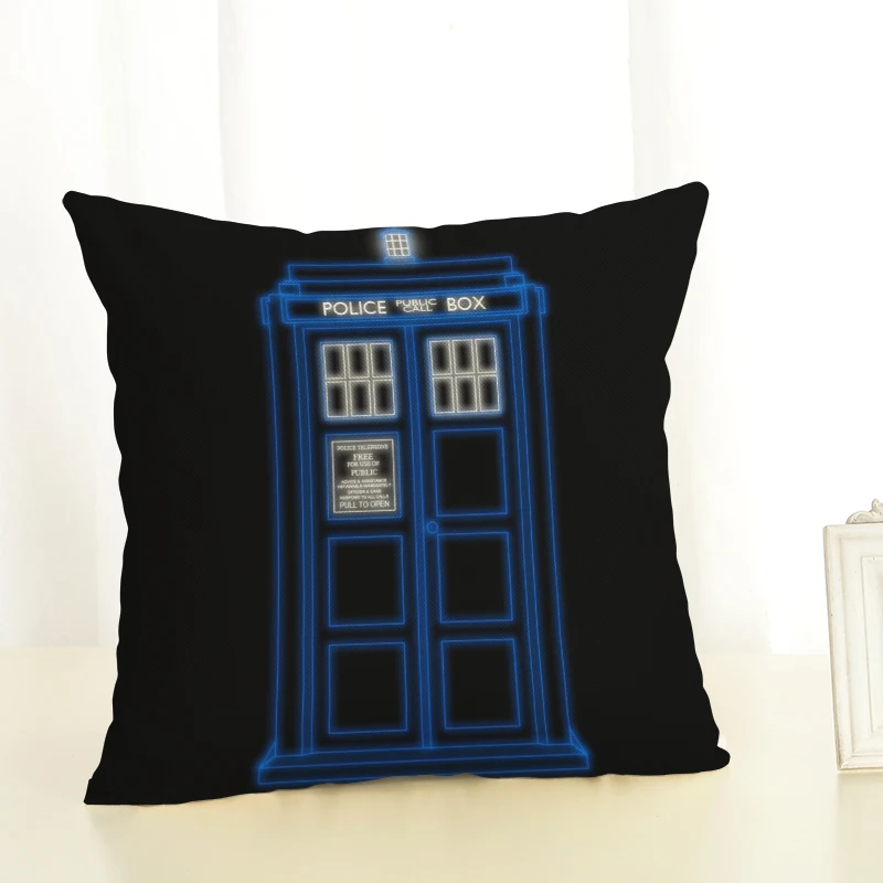 Наволочка для подушки Doctor Who 45x45 см, хлопковая льняная домашняя декоративная подушка для дивана, автомобильная спальная подушка