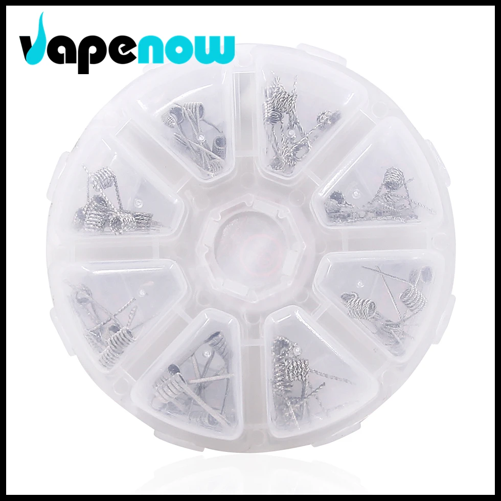 MKWS SS316L 8 in 1 Wire Box Electronic Cigarette Atomizer Tank RDA RBA RTA Wire Core Replacement Wire  (6)