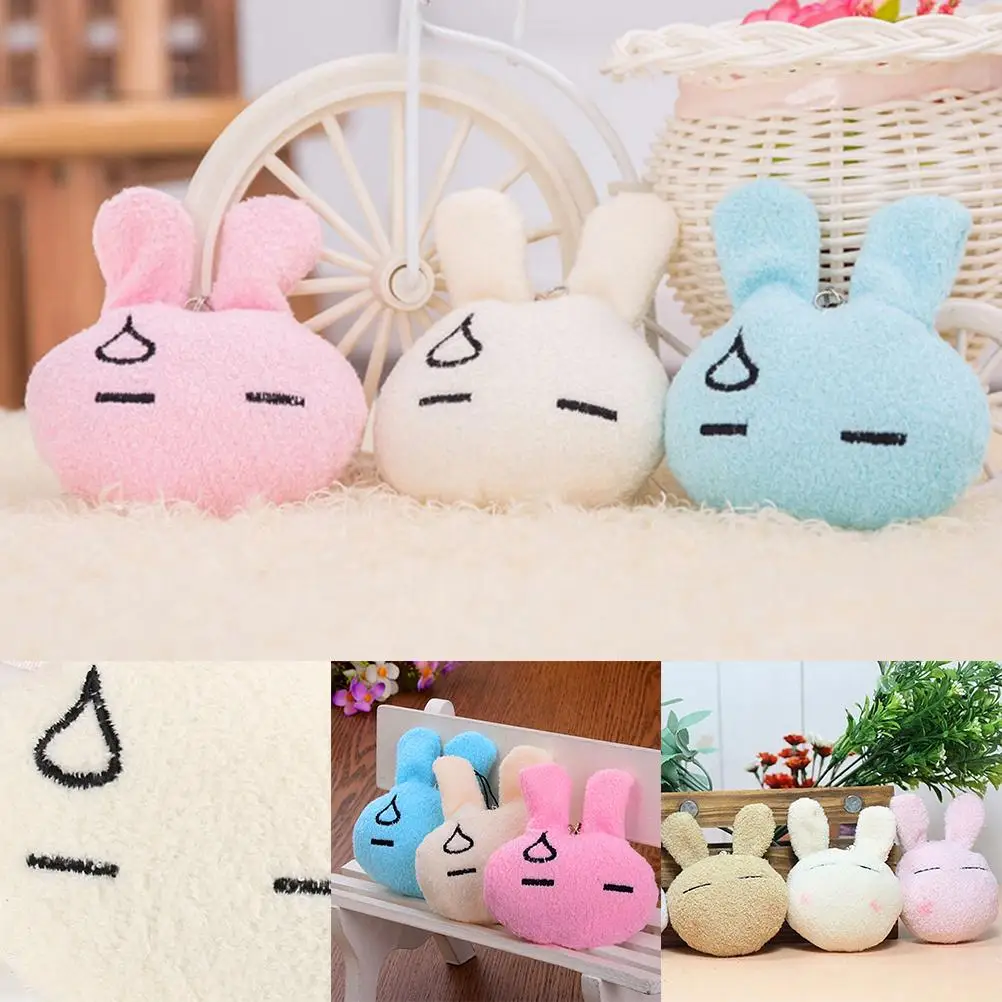 

1PCS Stuffed Rabbit Keyring For Kids Best Gift Baby Soft Rabbit Plush Toy Stuffed & Plush Animals Toy 5cm * 9cm/1.97" * 3.54"