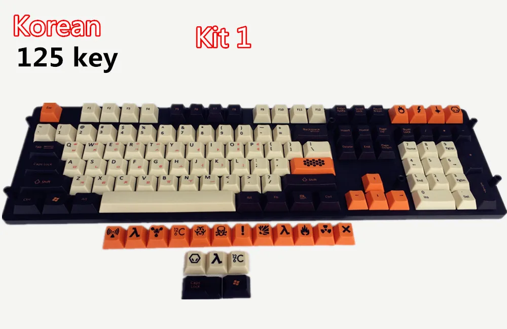 Крутой Джаз 125 PBT большой углерод толстый Keycap краситель сублимированный Японский Русский корейский макет Вишневый профиль для механической клавиатуры