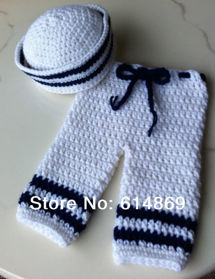 free crochet baby sailor suit pattern
