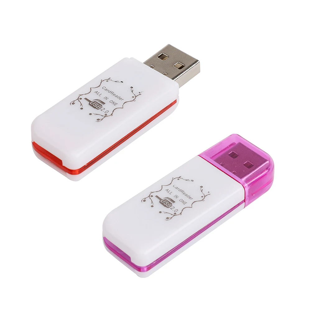 Новый 4 в 1 USB Card Reader Multi-Функциональная SD TF MS M2 USB читателей с Луны Форма Картридер для портативных ПК настольных компьютеров