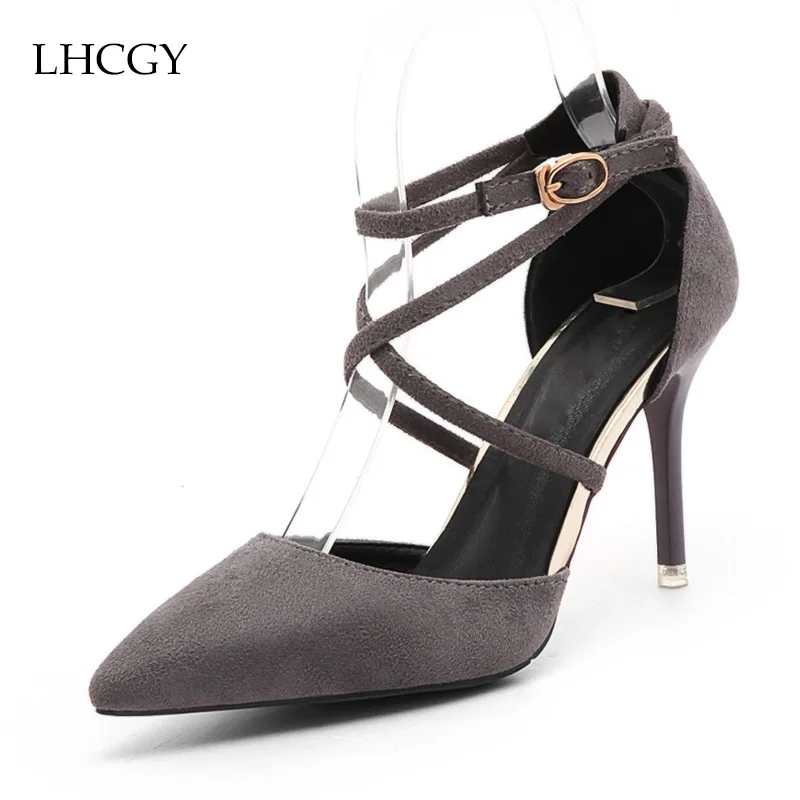 

Summer Women Cross-tied Pumps Super High Heels Ankle Strap Shoes Lace Up Pumps Woman black Sexy Dress Shoes zapatos mujer 3517