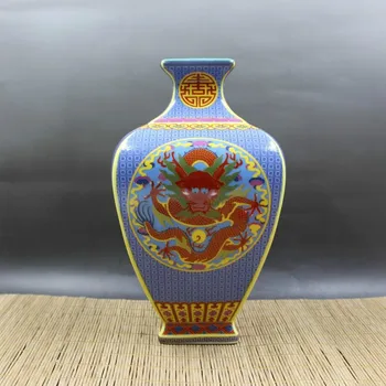 

Chinese Antique Ancient Palace Rare Enamel Porcelain Saint Beast Collection Vase For Decent Gift