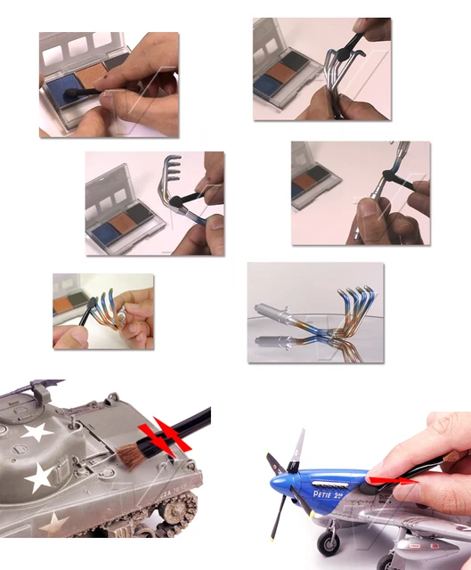 Weather Master Weathering Pen Brush Painting Brush  for Gundam Model Building Military Model DIY 4