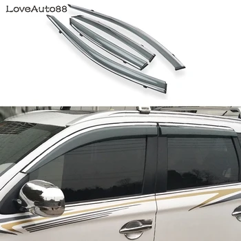 

Car Sun Rain Vent Guard Shield Delflector Window Visor Awnings 4Pcs/Set Cover Trim Auto Accessories For Mitsubishi Outlander