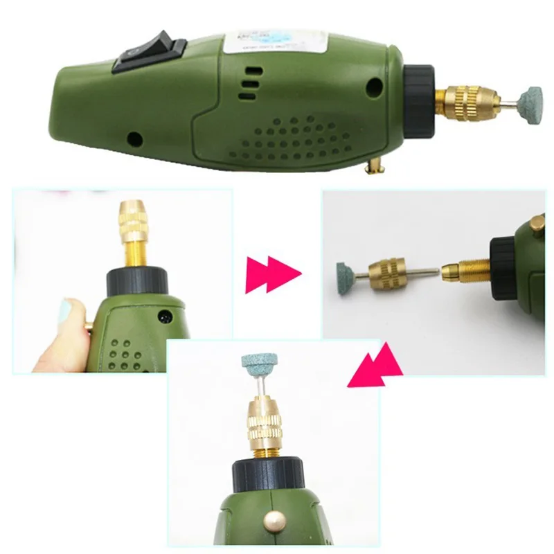 Электрическая шлифовальная машинка мини дрель для Dremel шлифовальный набор 12 В