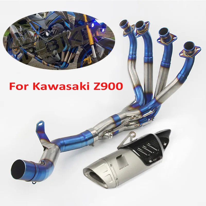 Z900 Motorcycle Full Exhaust System Tip Muffler Silencer Header Link Connect Pipe Slip on Whole Set Pipe for Kawasaki Z900 Z900 Motorcycle Full Exhaust System Tip Muffler Silencer Header Link Connect Pipe Slip on Whole Set Pipe for Kawasaki Z900