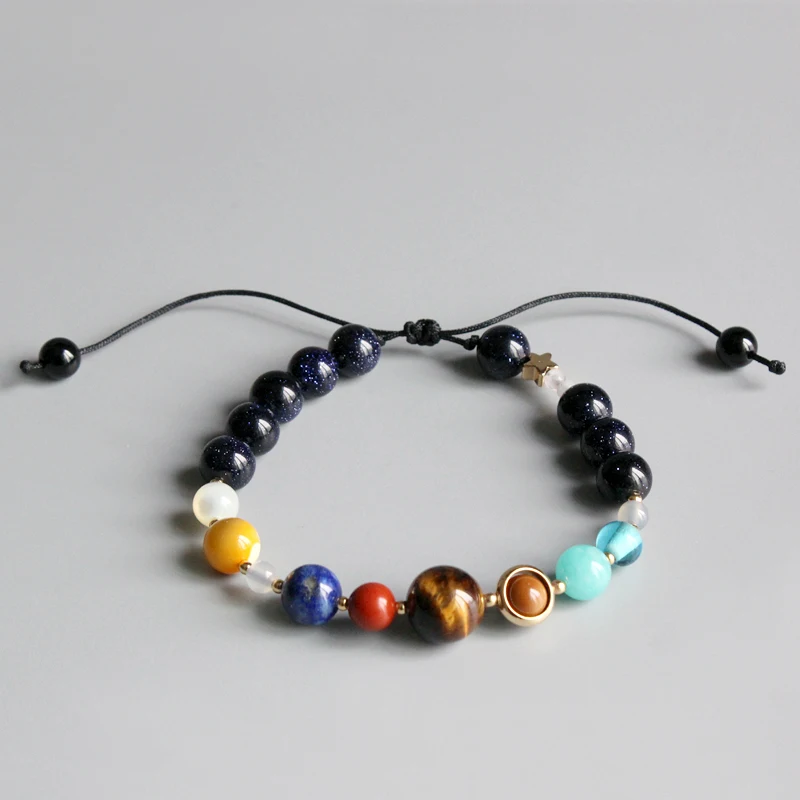 Pinksee Galaxy Solar System Bracelet Universe Nine Planets Star Natural Stone Beads Bracelets Bangles Pinksee Galaxy Solar System Bracelet Universe Nine Planets Star Natural Stone Beads Bracelets Bangles