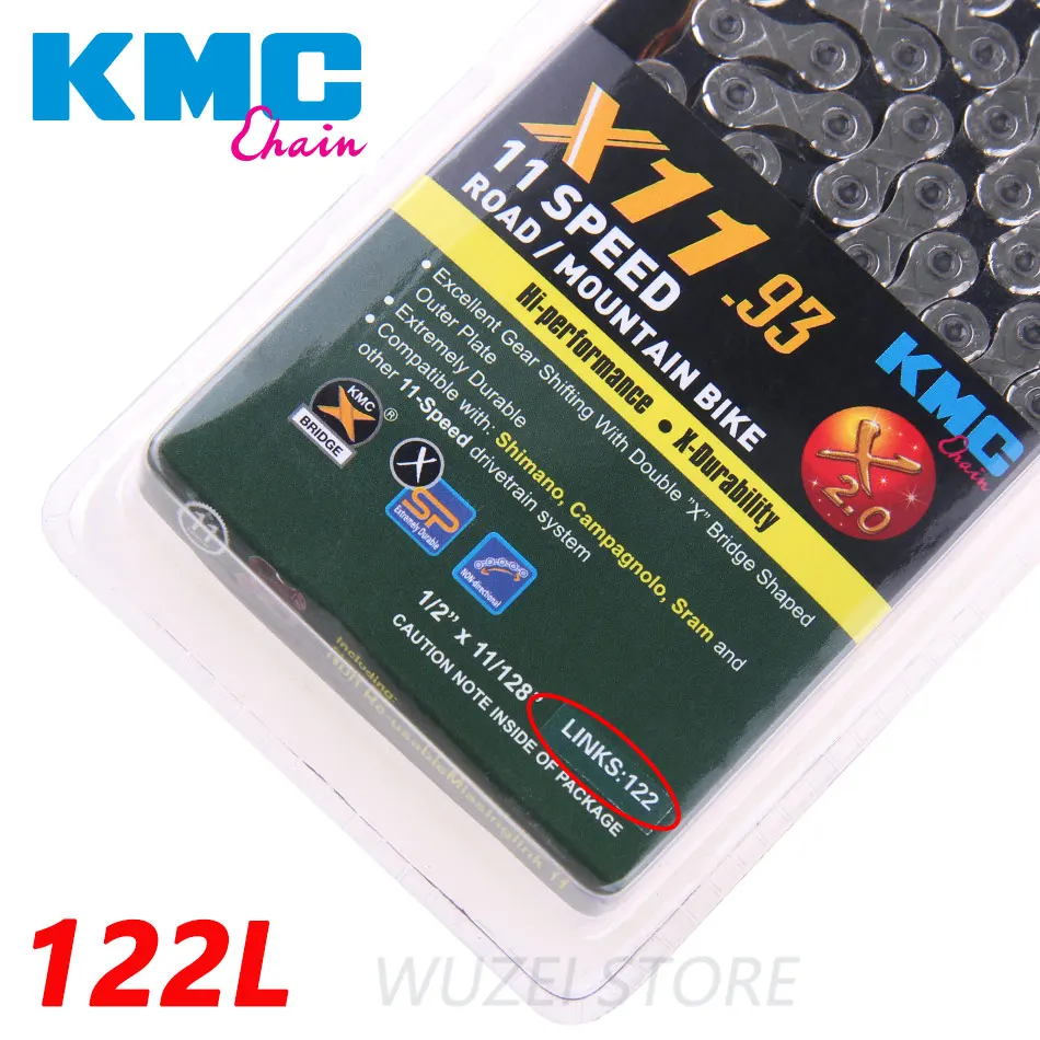 Sale KMC X10 X11 MTB Bike long Chain 122L 10/11Speed Bicycle Chain Magic Button With Original box Mountain bike long chain 2