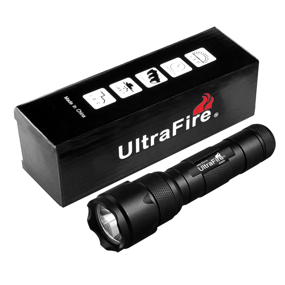 UltraFire Zoomable 18650 IR фонарик ночного видения 5W850nm 10W940nm светодиодный тактический фонарь с инфракрасным излучением охотничий фонарь