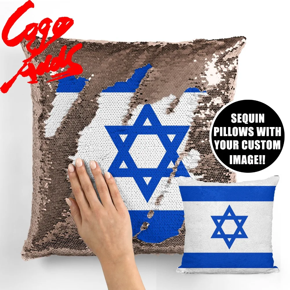 

Israel decorative throw pillows reversible mermaid sequin pillow case cover dropshipping