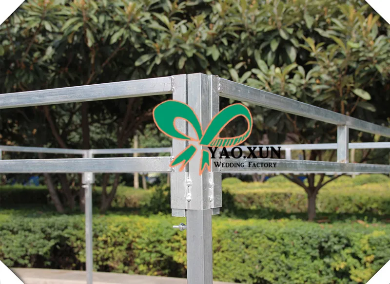 Excellent Adjustable stainless steel wedding backdrop stand Four Corner Curtain FRAME Pipe Stand Stent square stand pole 5