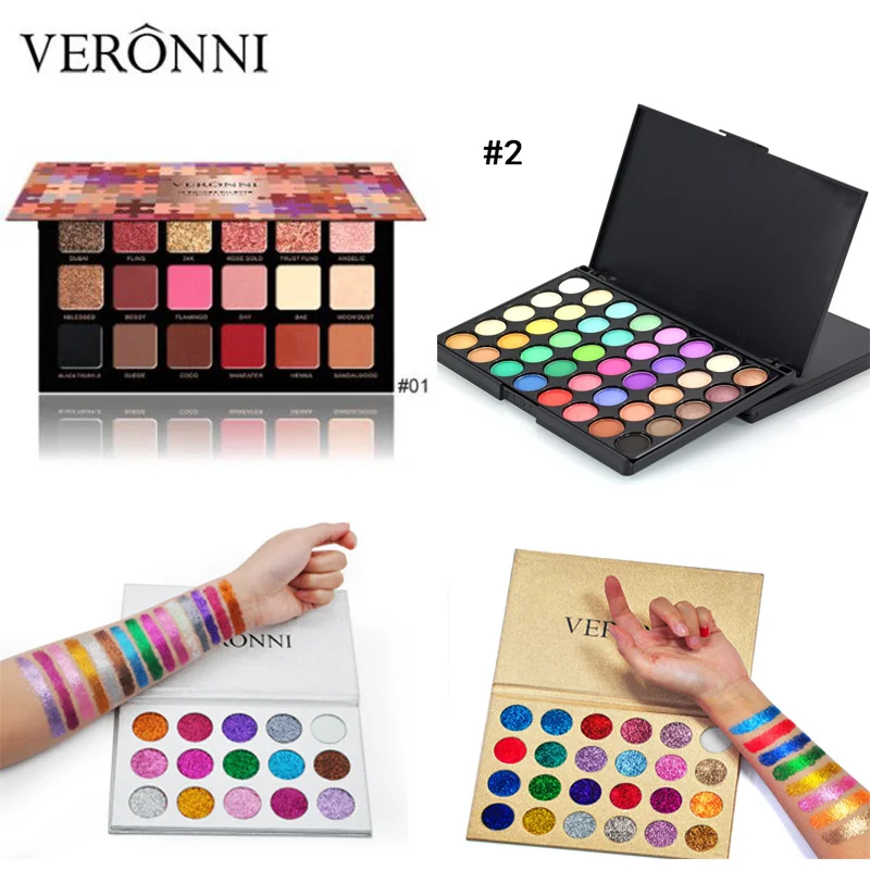 

VERONNI Matte powder Eyeshadow Palette Matte Color Eye shadow Pigments Professional Glitter Make Up EyeShadow Palette