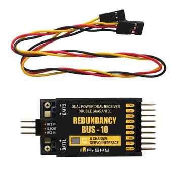 

FrSky Redundancy Bus-10 8CH Servo Interface S.Port Telemetry Dual Power & Receiver