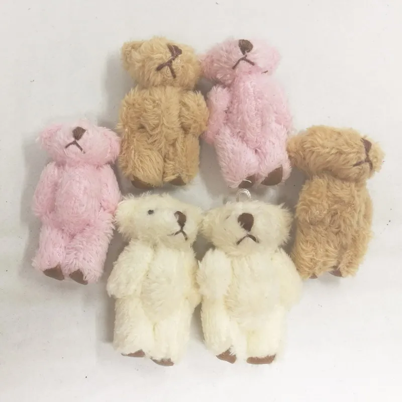 4.5cm plush bear with leather foot 8