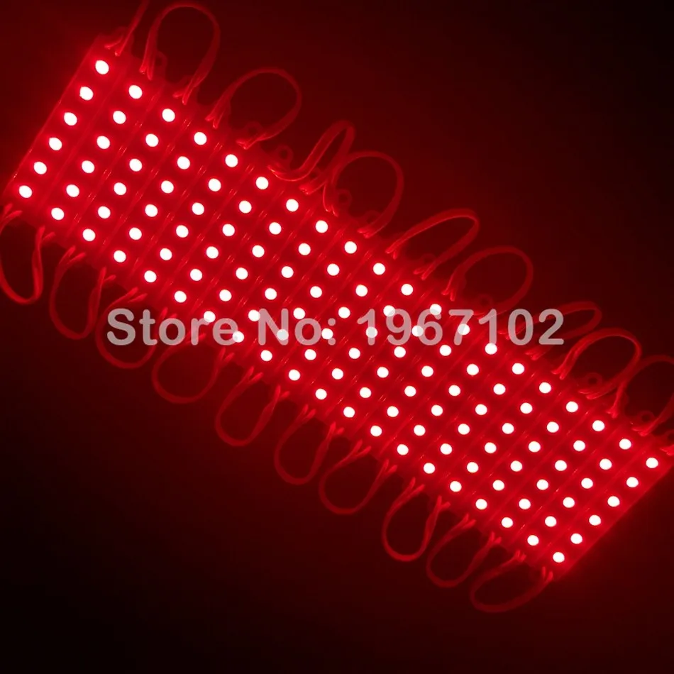 500X Подсветка Светодиодный модуль для афиши светодиодный свет лампы 5050 SMD 6 светодиодный s 120 люмен красный/синий/ теплый/белый