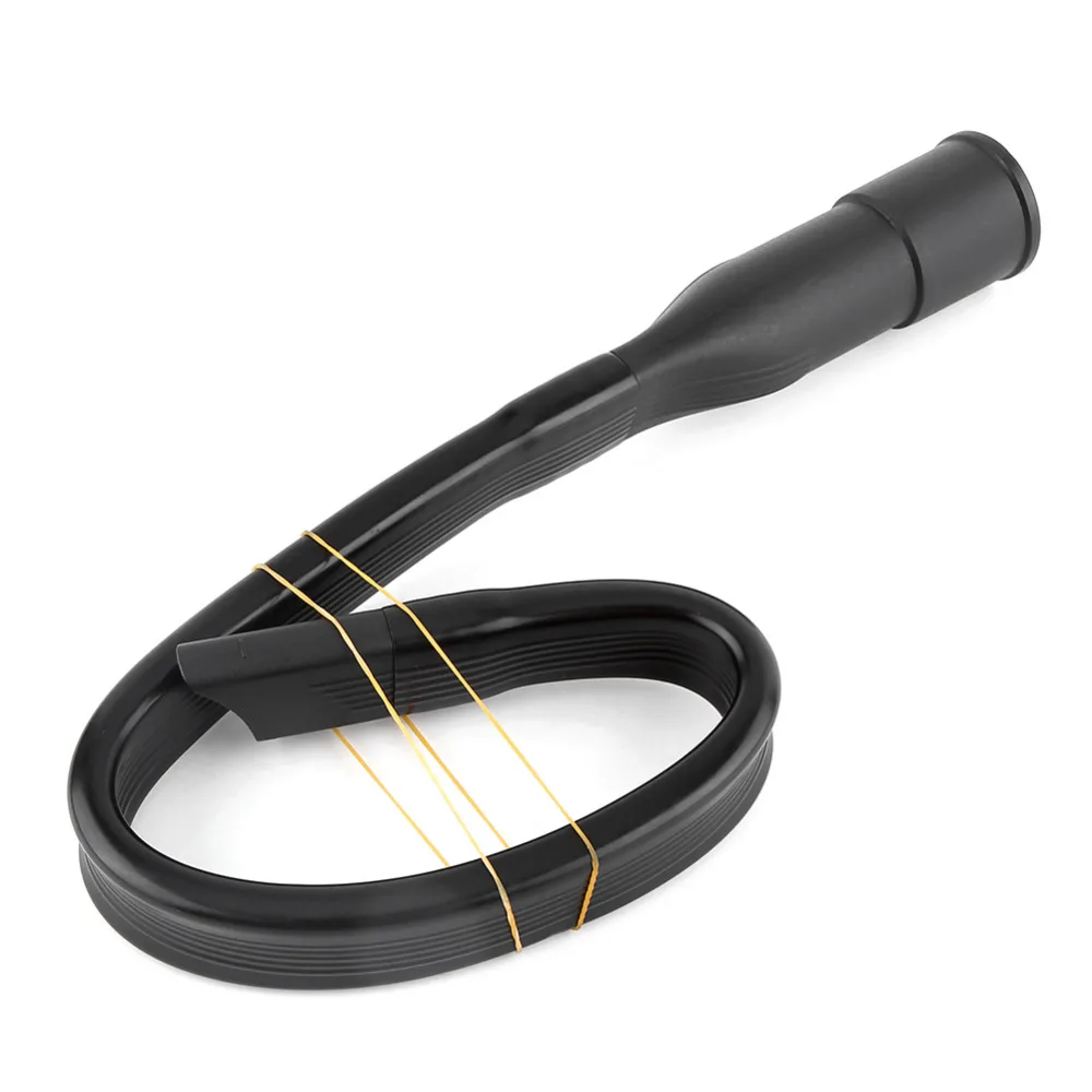 Black Vacuum Cleaner Accessory Nozzle Long Flat Suction Head Deformable
