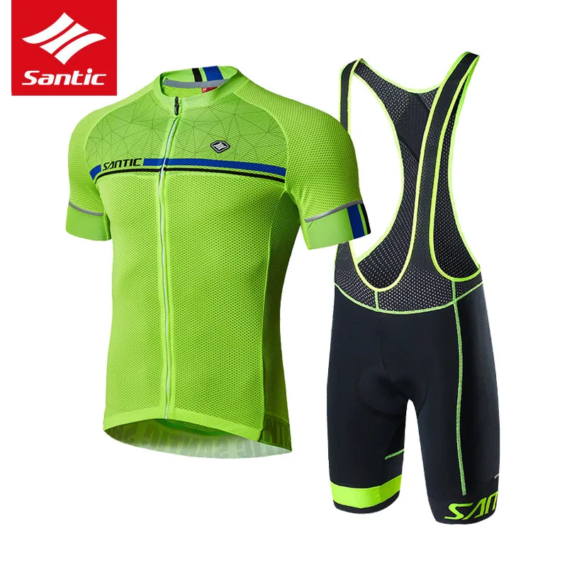 Conjunto de Jersey de Ciclismo Santic para hombre equipo profesional MTB bicicleta de carretera Jersey de verano deporte Ciclismo conjunto de Ropa Ciclismo Ropa 2019