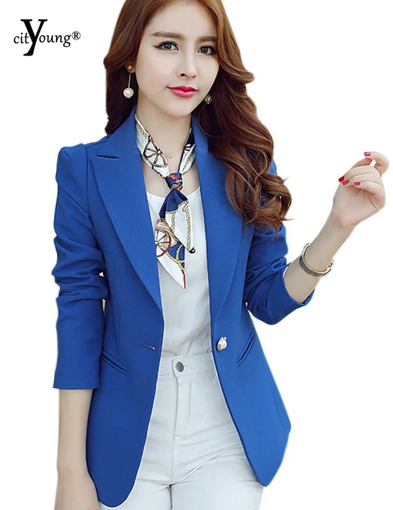 Blue and Green Silm Women Blazers Color Fashion Business Wear Or Casual