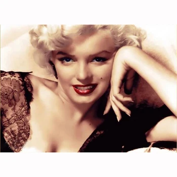 

New Arrival Diy Diamond Embroidery Sexy Marilyn Monroe Pattern Diamond Painting Cross Stitch Full Round Drill Wall Sticker Gift