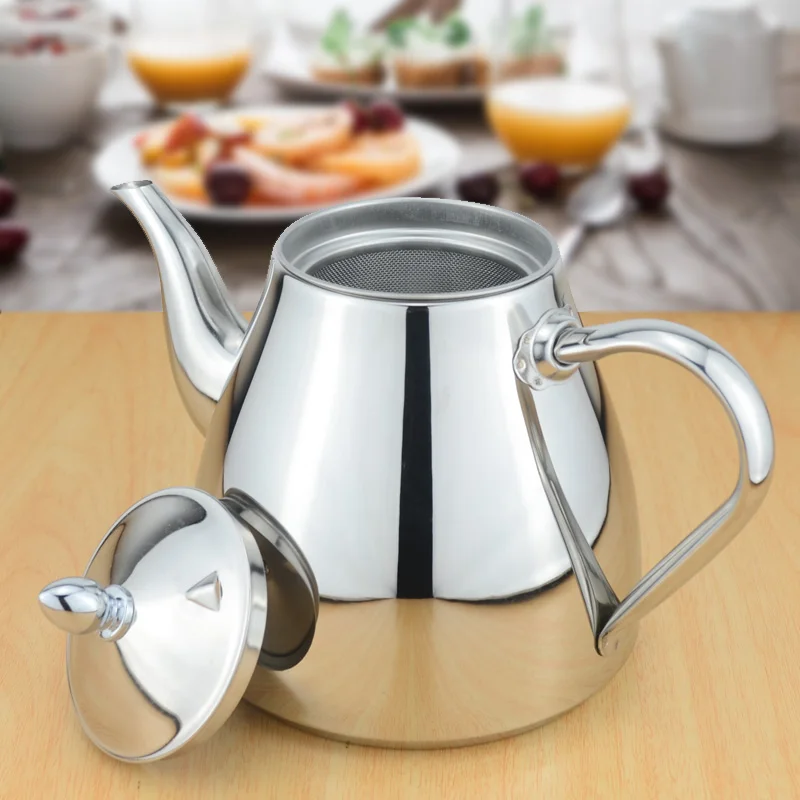 

Sanqia stainless steel tea pot with tea strainer teapot with tea infuser teaware sets tea kettle infuser teapot for induction