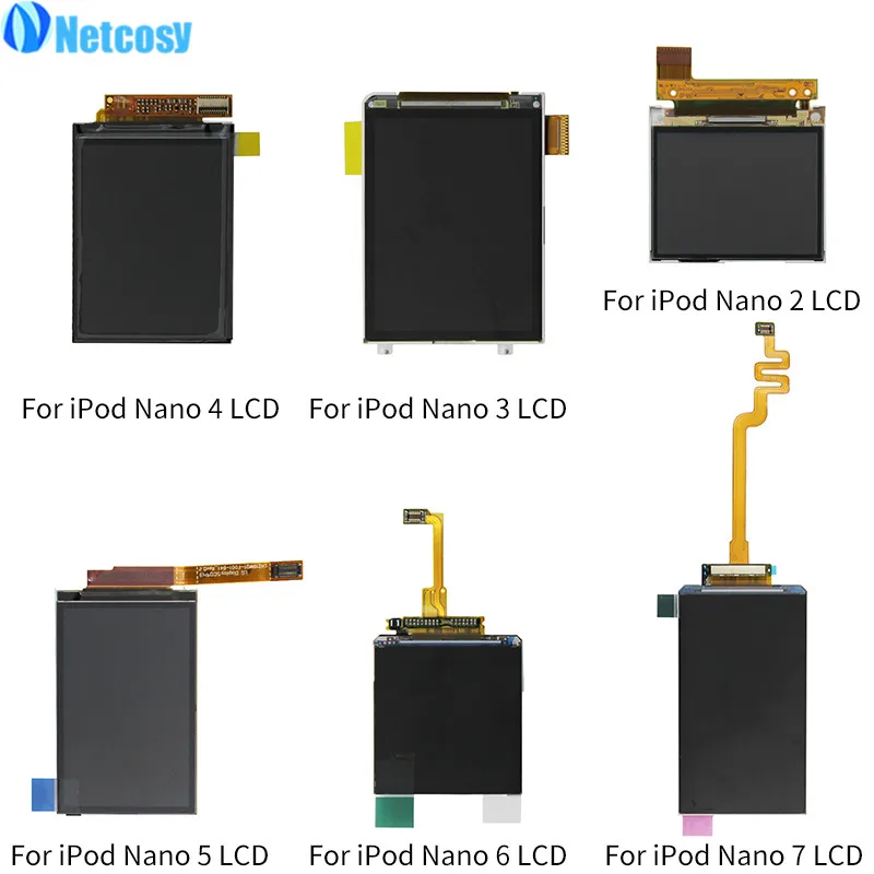 ЖК-экран Netcosy для iPod Nano 2 3 4 5 6 7 поколения Запасные части для iPod Nano 2 3 4 5 6 7 ЖК-экран