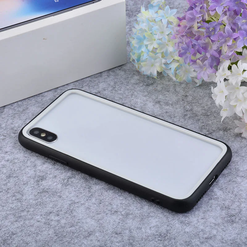 Белый Тонкий силиконовый чехол-бампер для iPhone 6, 6 S, 7, 8 Plus, Защитная мягкая рамка для iPhone X, XR, Xs, Max, противоударный бампер, Fundas Capa - Цвет: Белый