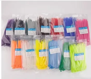 

Self locking nylon cable tie plastic band tie band color nylon tie 4*150 mm nylon strapping band slipknot tie