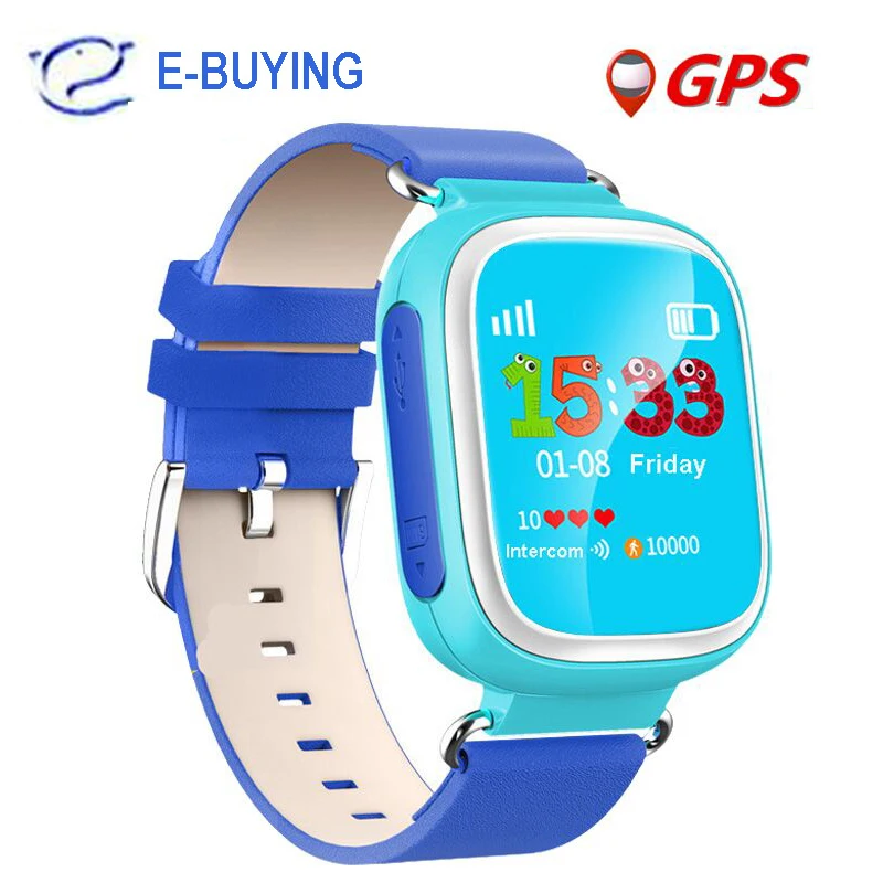  2016 Kid GPS Smart Watch Wristwatch SOS Call Location  Device Tracker for Kid Safe Anti Lost Monitor Baby Gift Q80 PK Q50 Q60 