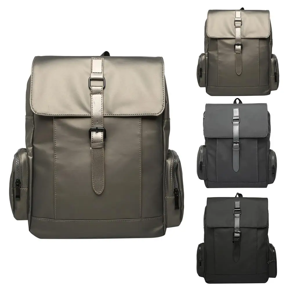 

Fashion Unisex Bags Large Capacity Backpack Student Bag Solid Color Outdoor Travel Backpack Nylon School Bag Dropship Y604