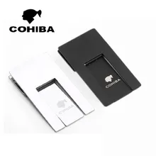 COHIBA Пепельница держатель стойки практичные гаджеты серебро высокое качество складная подставка для сигар лоток черный серебристый